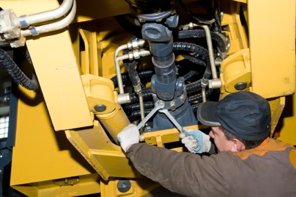 SMC Plant fitter working on hydraulics